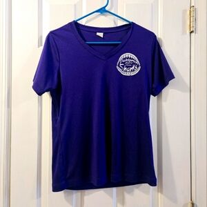 Purple Shark V-Neck T-Shirt